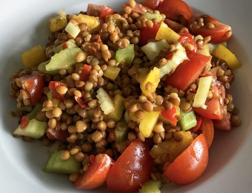 Smokey Tomato Lentil Salad
