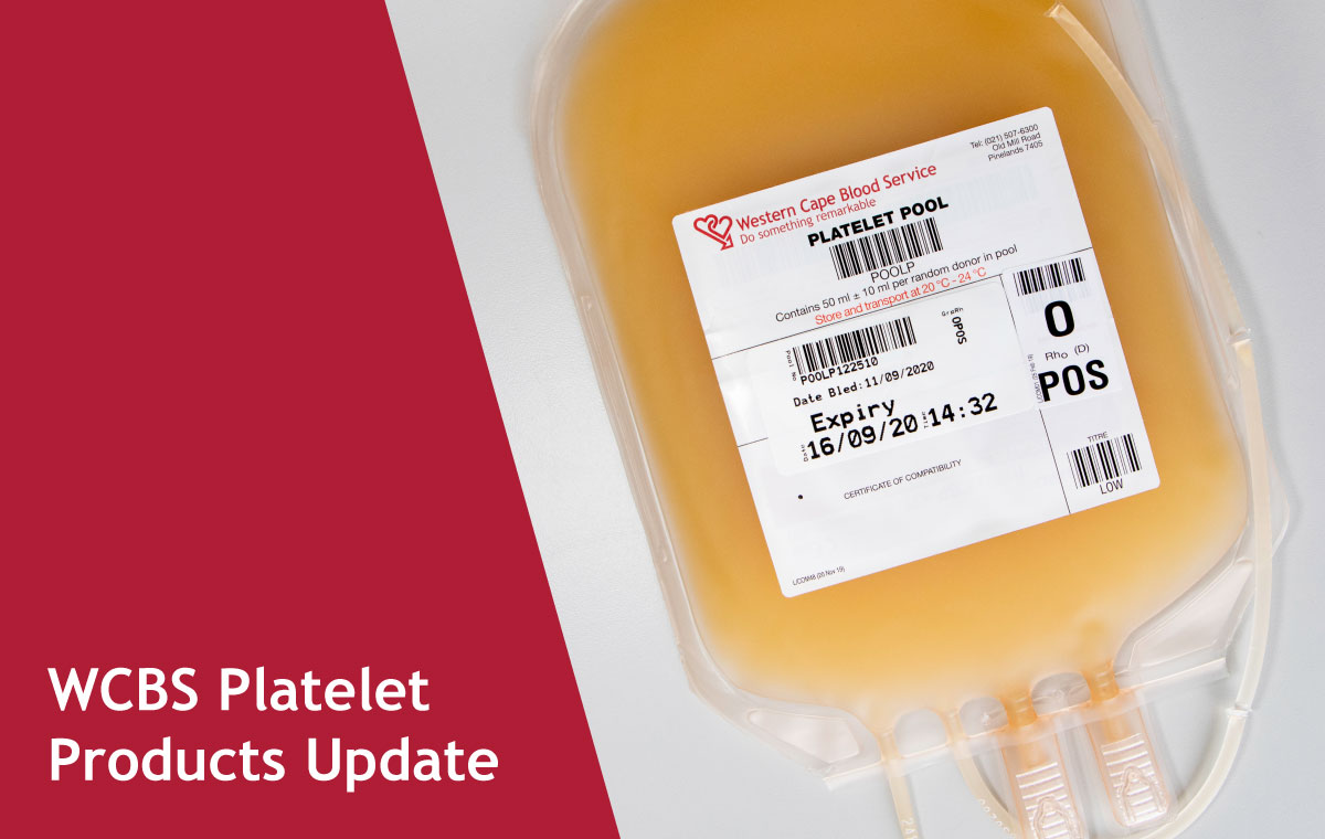 WCBS Platelet Products Update